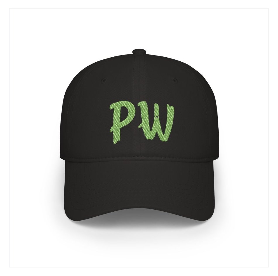PW low profile baseball cap